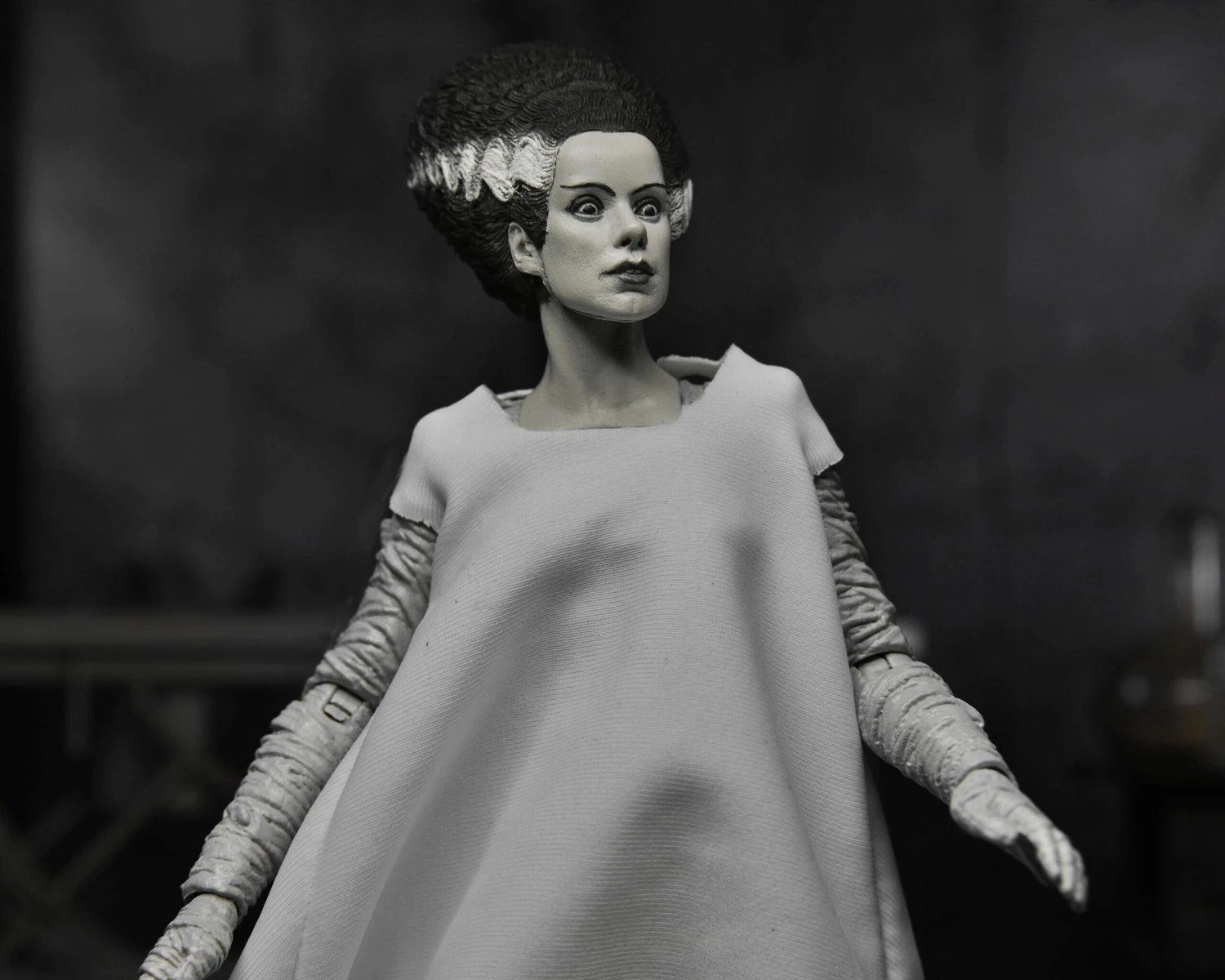 NECA Universal Monsters Ultimate 7 Inch Scale Action Figure - Bride Of Frankenstein (Black And White) 4 NECA Universal Monsters Ultimate 7 Inch Scale Action Figure - Bride Of Frankenstein (Black And White) - Image 2