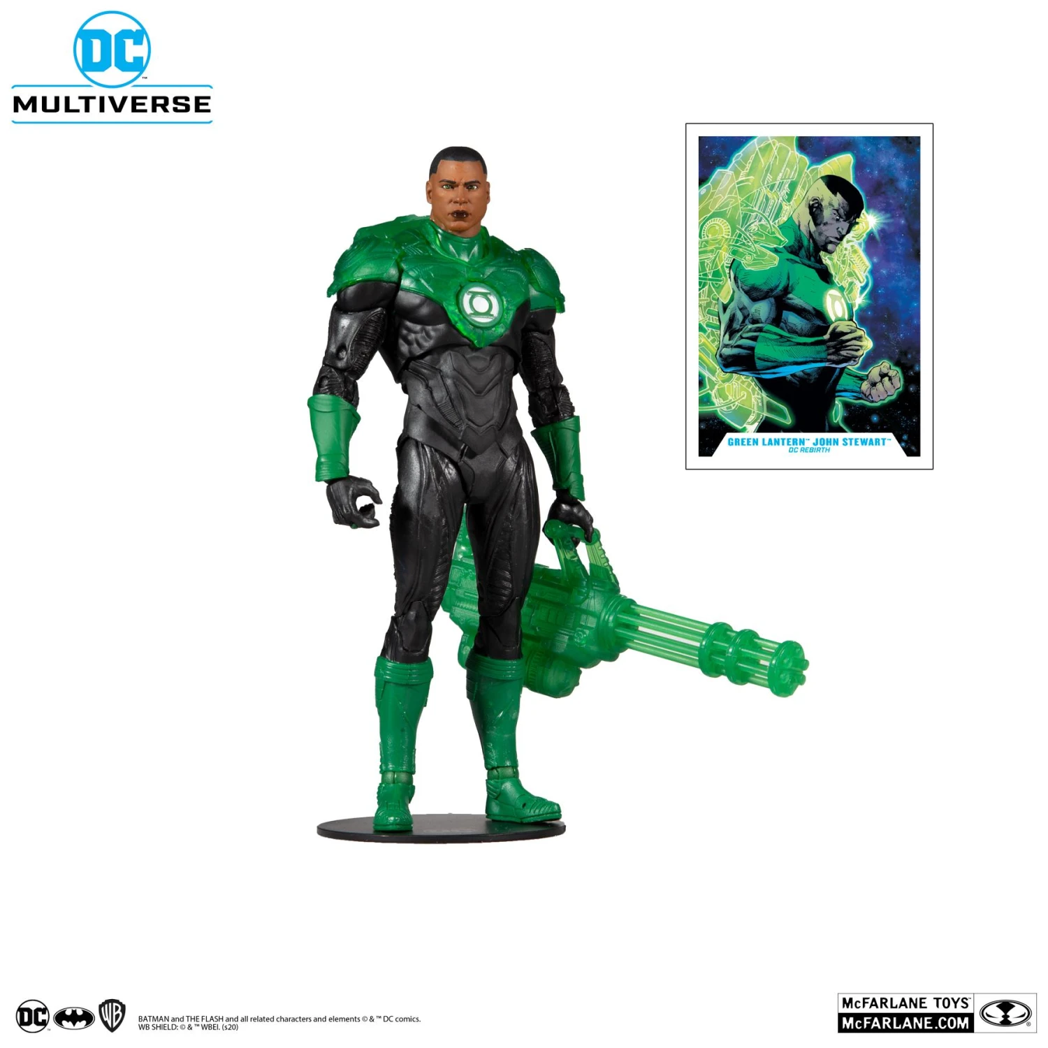McFarlane DC Multiverse Action Figure - John Stewart Green Lantern 4 McFarlane DC Multiverse Action Figure - John Stewart Green Lantern - Image 2