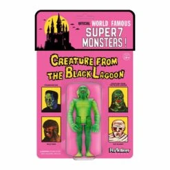 SUPER7 Universal Monsters ReAction Action Figure - Creature From The Black Lagoon (Wide Sculpt On Card) (Damaged Card)