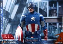 Captain America (2012 Version) - Marvel Hot Toys Collectibles 1/6 Scale Action Figure -Hasbro Store captain america 2012 version marvel gallery 5e0ba225e2bd2