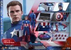 Captain America (2012 Version) - Marvel Hot Toys Collectibles 1/6 Scale Action Figure -Hasbro Store captain america 2012 version marvel gallery 5e0ba23a0cd63