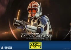 Captain Vaughn (Clone Wars) - Star Wars Hot Toys Collectibles 1/6 Scale Action Figure -Hasbro Store captain vaughn star wars gallery 6185525e82121