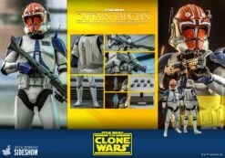 Captain Vaughn (Clone Wars) - Star Wars Hot Toys Collectibles 1/6 Scale Action Figure -Hasbro Store captain vaughn star wars gallery 6185525f40581