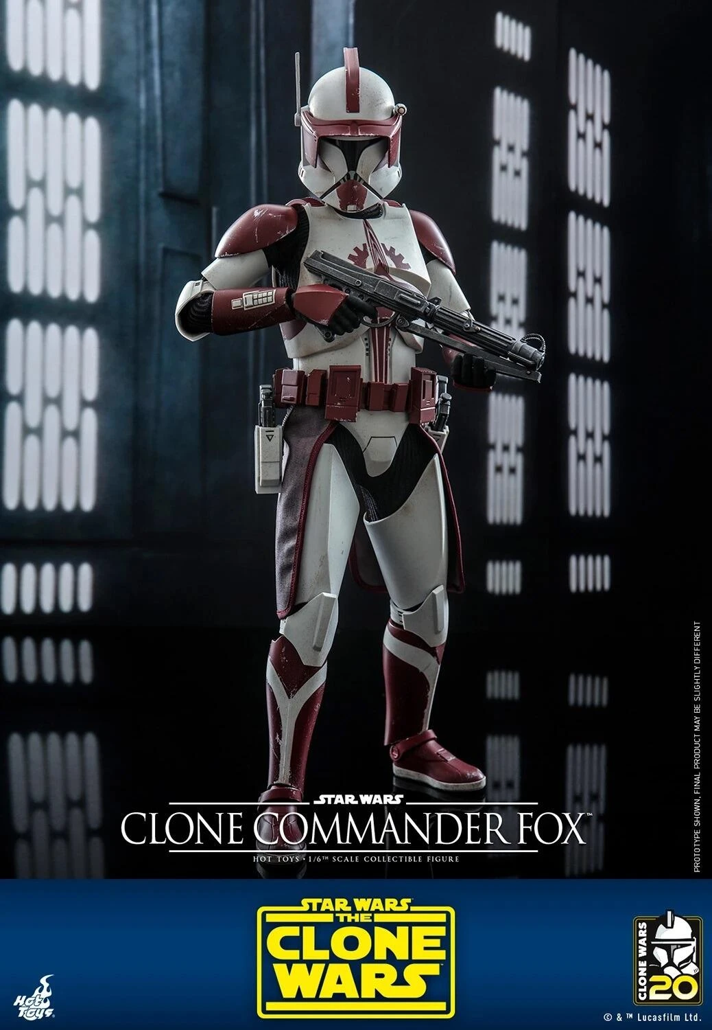 *PRE-ORDER Clone Commander Fox - Star Wars Hot Toys Exclusive Collectibles 1/6 Scale Action Figure 5 *PRE-ORDER Clone Commander Fox - Star Wars Hot Toys Exclusive Collectibles 1/6 Scale Action Figure - Image 3