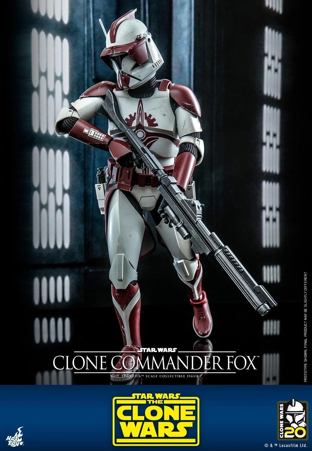 *PRE-ORDER Clone Commander Fox - Star Wars Hot Toys Exclusive Collectibles 1/6 Scale Action Figure 7 *PRE-ORDER Clone Commander Fox - Star Wars Hot Toys Exclusive Collectibles 1/6 Scale Action Figure - Image 5