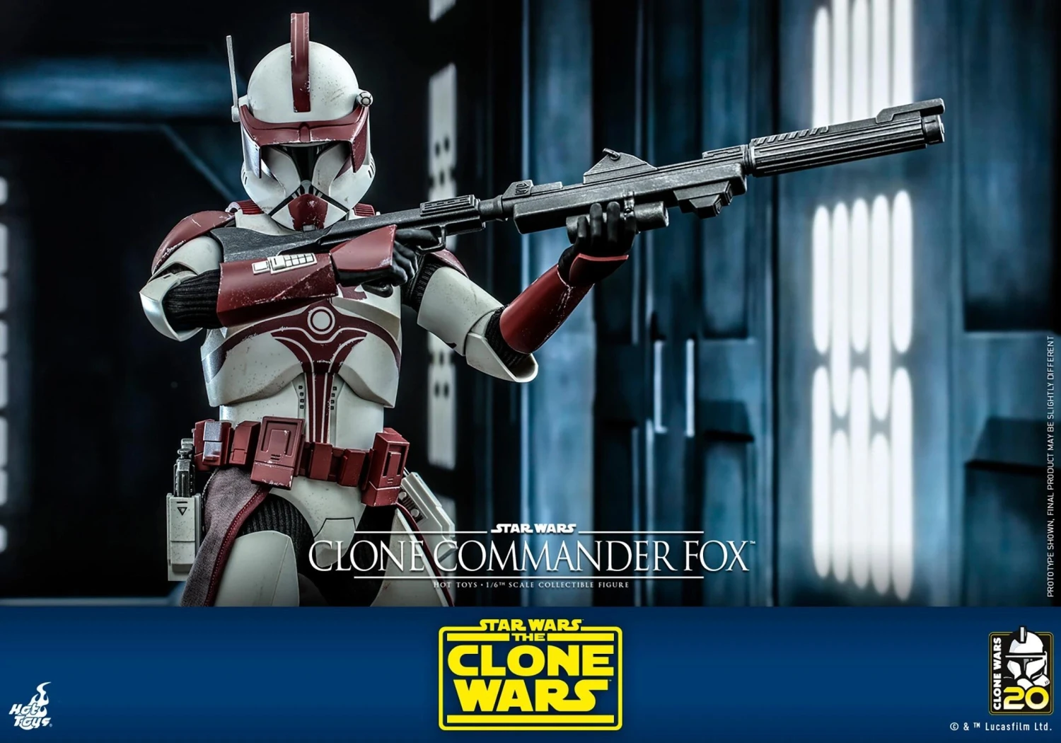 *PRE-ORDER Clone Commander Fox - Star Wars Hot Toys Exclusive Collectibles 1/6 Scale Action Figure 9 *PRE-ORDER Clone Commander Fox - Star Wars Hot Toys Exclusive Collectibles 1/6 Scale Action Figure - Image 7