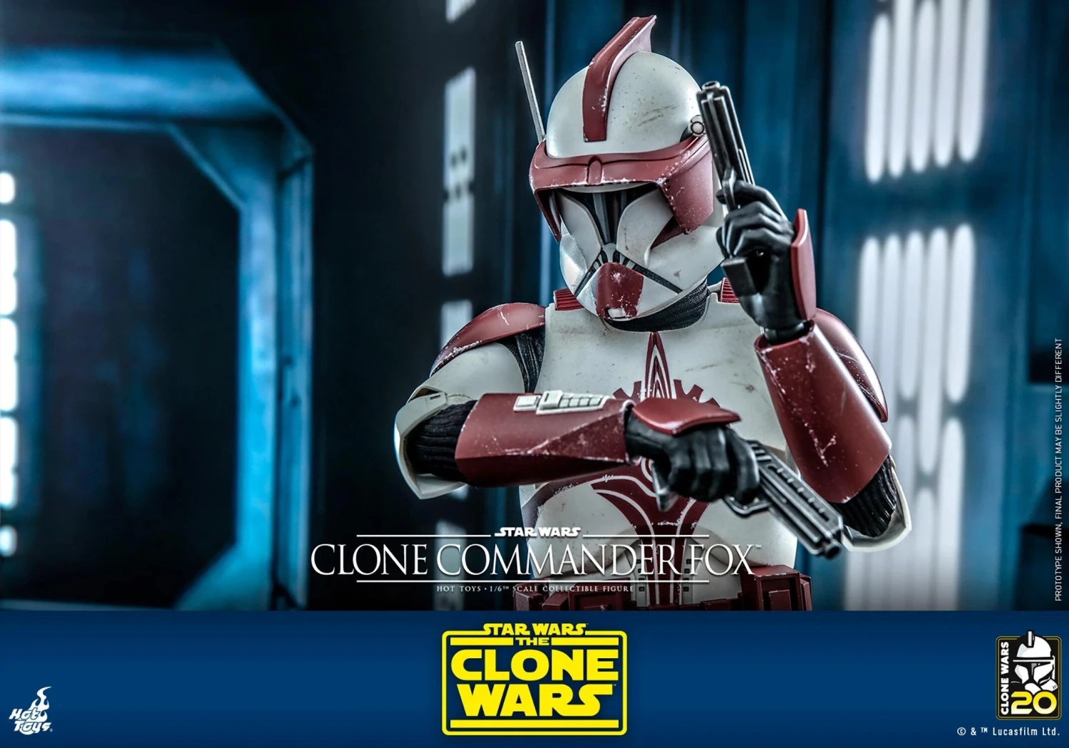 *PRE-ORDER Clone Commander Fox - Star Wars Hot Toys Exclusive Collectibles 1/6 Scale Action Figure 10 *PRE-ORDER Clone Commander Fox - Star Wars Hot Toys Exclusive Collectibles 1/6 Scale Action Figure - Image 8