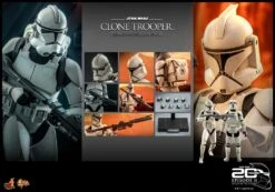 *PRE-ORDER Clone Trooper - Star Wars Attack Of The Clones 20th Anniversary Hot Toys Collectibles 1/6 Scale Action Figure -Hasbro Store clone trooper star wars gallery 627167ae41987