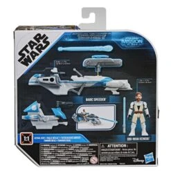 Hasbro Star Wars Mission Fleet Expedition Class Action Figure - Obi-Wan Kenobi With Barc Speeder -Hasbro Store e96795l00 5010993749980 back 20 s