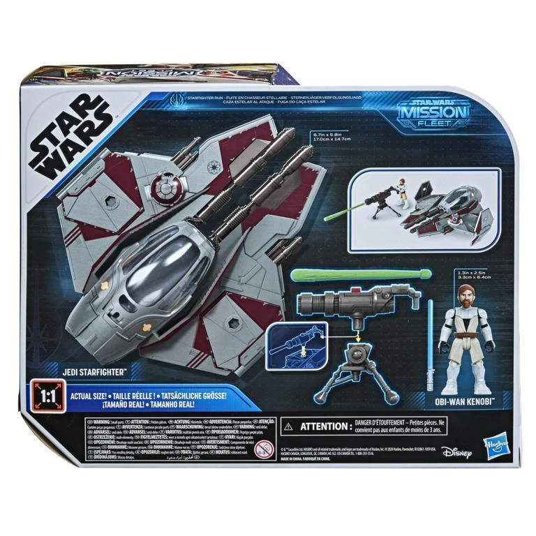Hasbro Star Wars Mission Fleet Action Figure - Obi-Wan Kenobi With Jedi Starfighter 5 Hasbro Star Wars Mission Fleet Action Figure - Obi-Wan Kenobi With Jedi Starfighter - Image 3