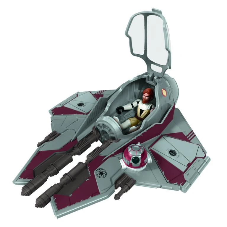 Hasbro Star Wars Mission Fleet Action Figure - Obi-Wan Kenobi With Jedi Starfighter 7 Hasbro Star Wars Mission Fleet Action Figure - Obi-Wan Kenobi With Jedi Starfighter - Image 5