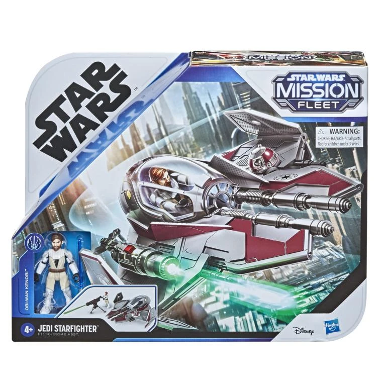 Hasbro Star Wars Mission Fleet Action Figure - Obi-Wan Kenobi With Jedi Starfighter 4 Hasbro Star Wars Mission Fleet Action Figure - Obi-Wan Kenobi With Jedi Starfighter - Image 2