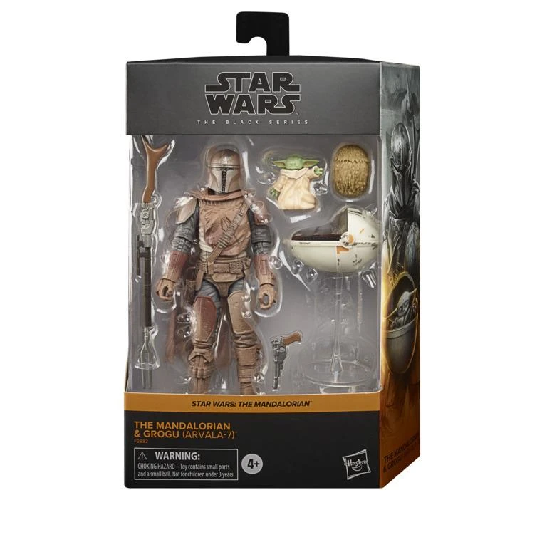 Hasbro Star Wars Black Series 6 Inch Deluxe Action Figure Build Up - Mandalorian & Grogu (Arvala-7) 3 Hasbro Star Wars Black Series 6 Inch Deluxe Action Figure Build Up - Mandalorian & Grogu (Arvala-7)