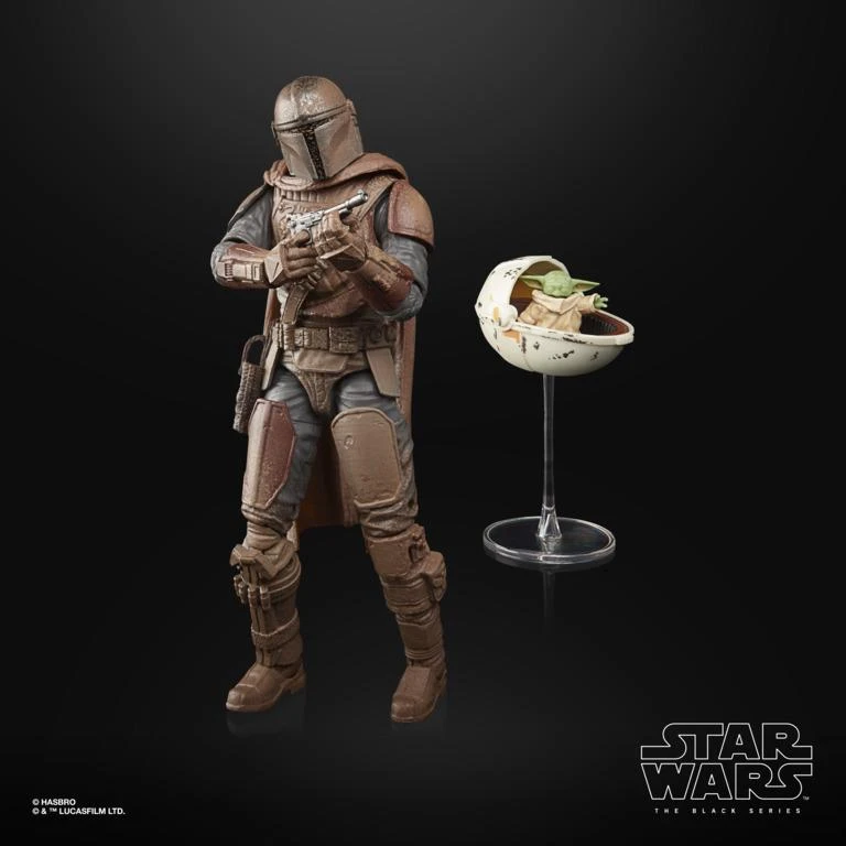 Hasbro Star Wars Black Series 6 Inch Deluxe Action Figure Build Up - Mandalorian & Grogu (Arvala-7) 6 Hasbro Star Wars Black Series 6 Inch Deluxe Action Figure Build Up - Mandalorian & Grogu (Arvala-7) - Image 4