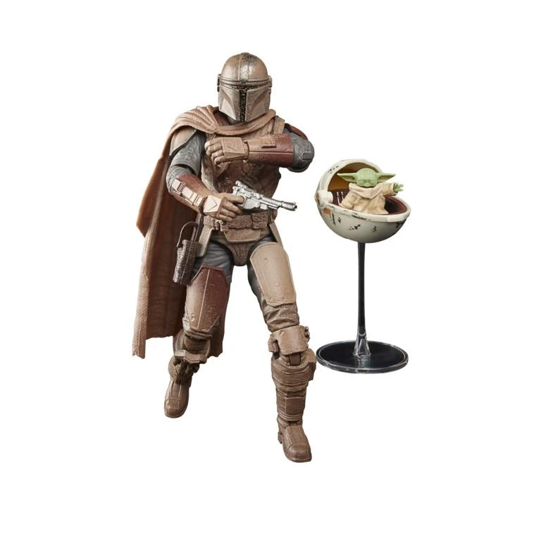 Hasbro Star Wars Black Series 6 Inch Deluxe Action Figure Build Up - Mandalorian & Grogu (Arvala-7) 4 Hasbro Star Wars Black Series 6 Inch Deluxe Action Figure Build Up - Mandalorian & Grogu (Arvala-7) - Image 2