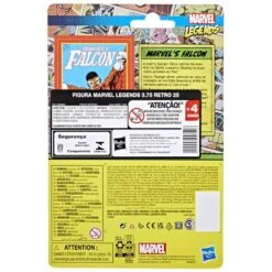 Hasbro Marvel Universe Retro 3.75 Inch Action Figure Wave 5 - Marvel's Falcon -Hasbro Store f3808xb00 5010993947546 back 22 s