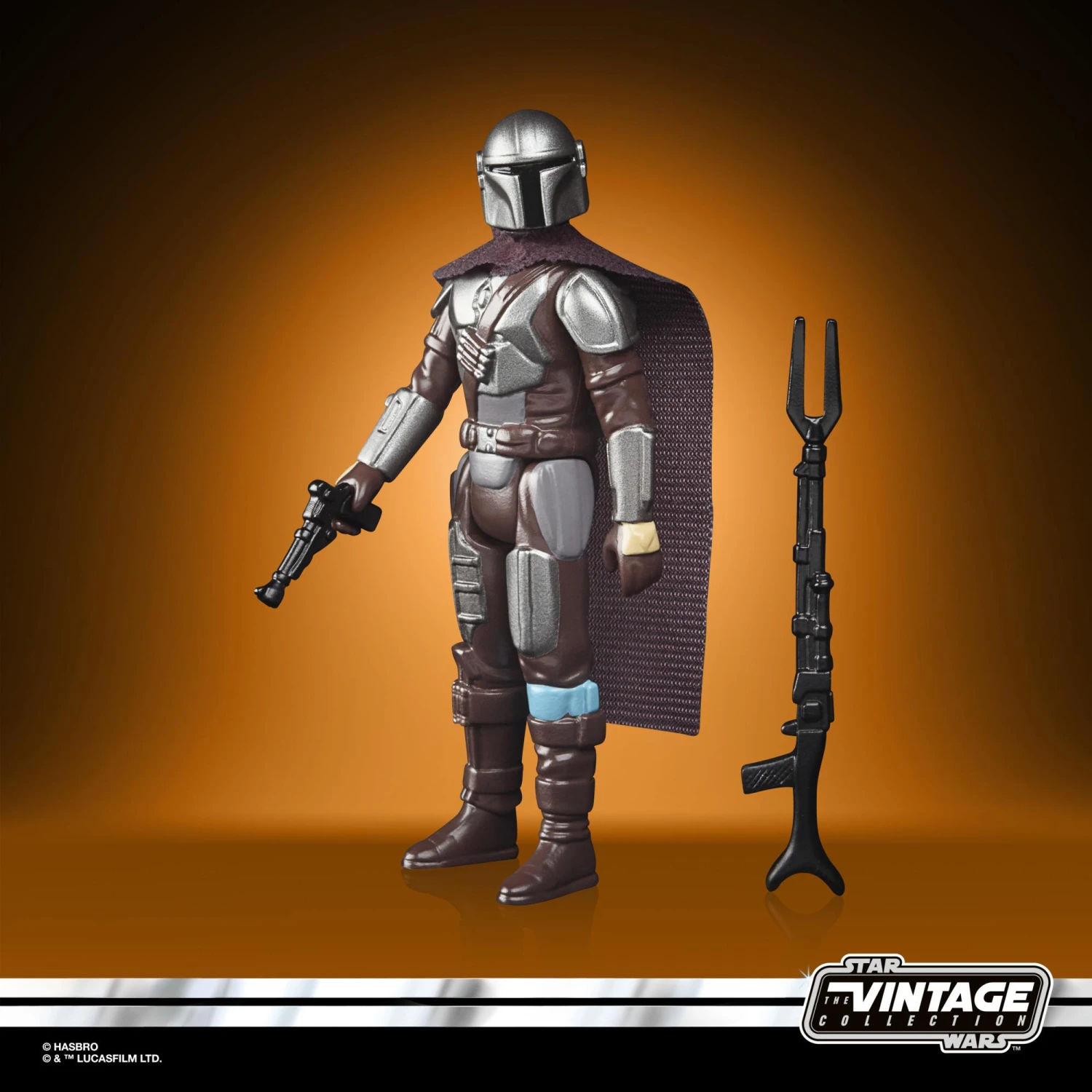 Hasbro Star Wars Retro Action Figure Wave 4 - Mandalorian (Beskar) 8 Hasbro Star Wars Retro Action Figure Wave 4 - Mandalorian (Beskar) - Image 6