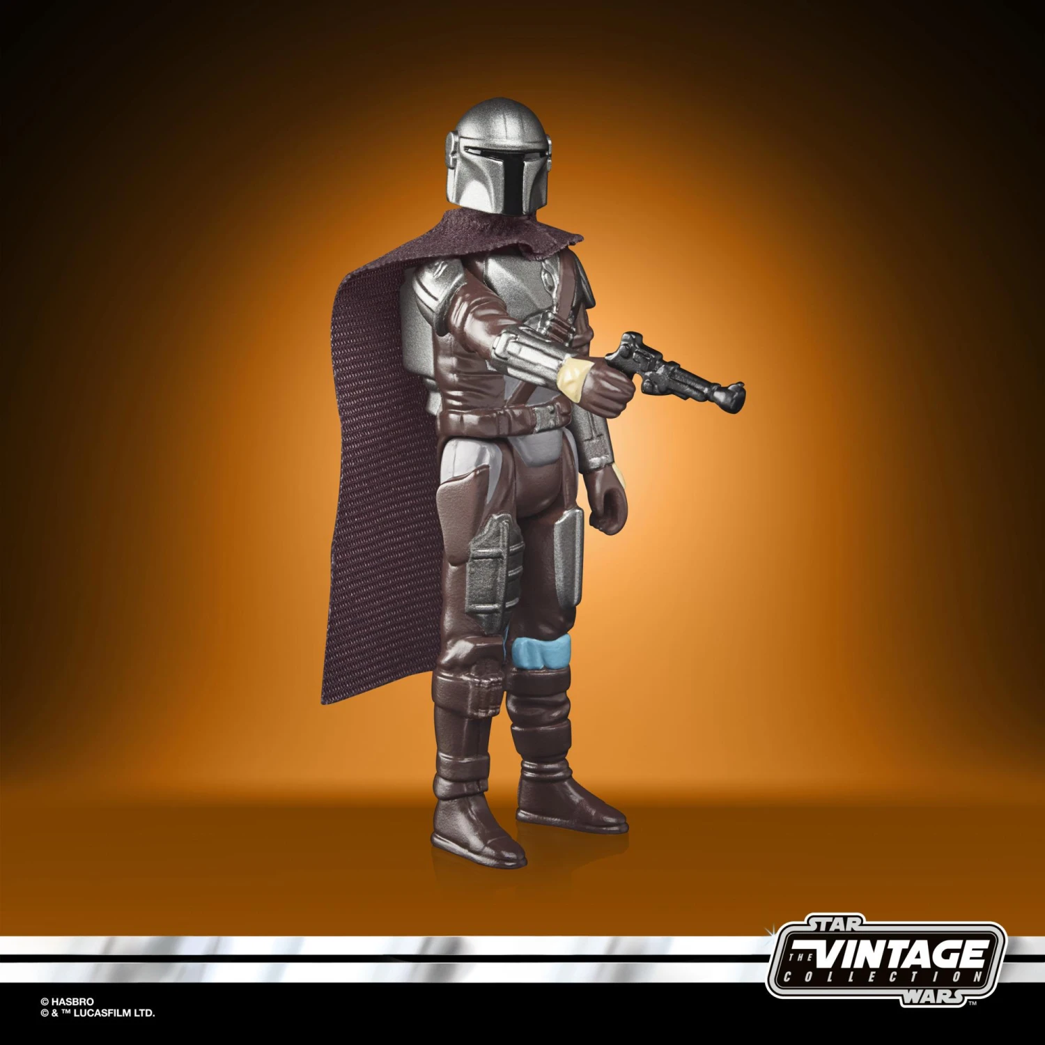 Hasbro Star Wars Retro Action Figure Wave 4 - Mandalorian (Beskar) 6 Hasbro Star Wars Retro Action Figure Wave 4 - Mandalorian (Beskar) - Image 4