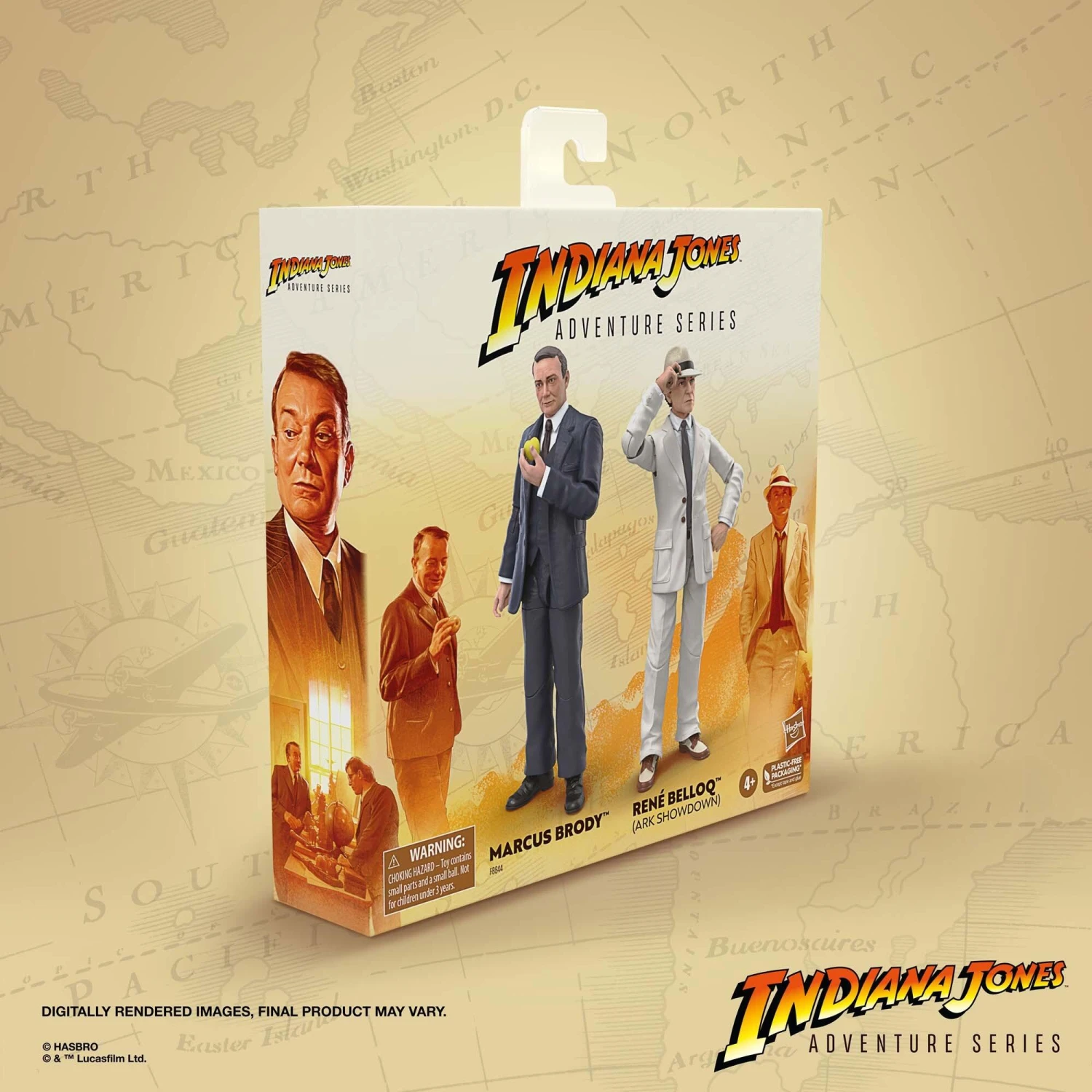 Hasbro Indiana Jones 6 Inch Exclusive Action Figure 2-Pack - Marcus Brody & Rene Belloq (Ark Showdown) 11 Hasbro Indiana Jones 6 Inch Exclusive Action Figure 2-Pack - Marcus Brody & Rene Belloq (Ark Showdown) - Image 9