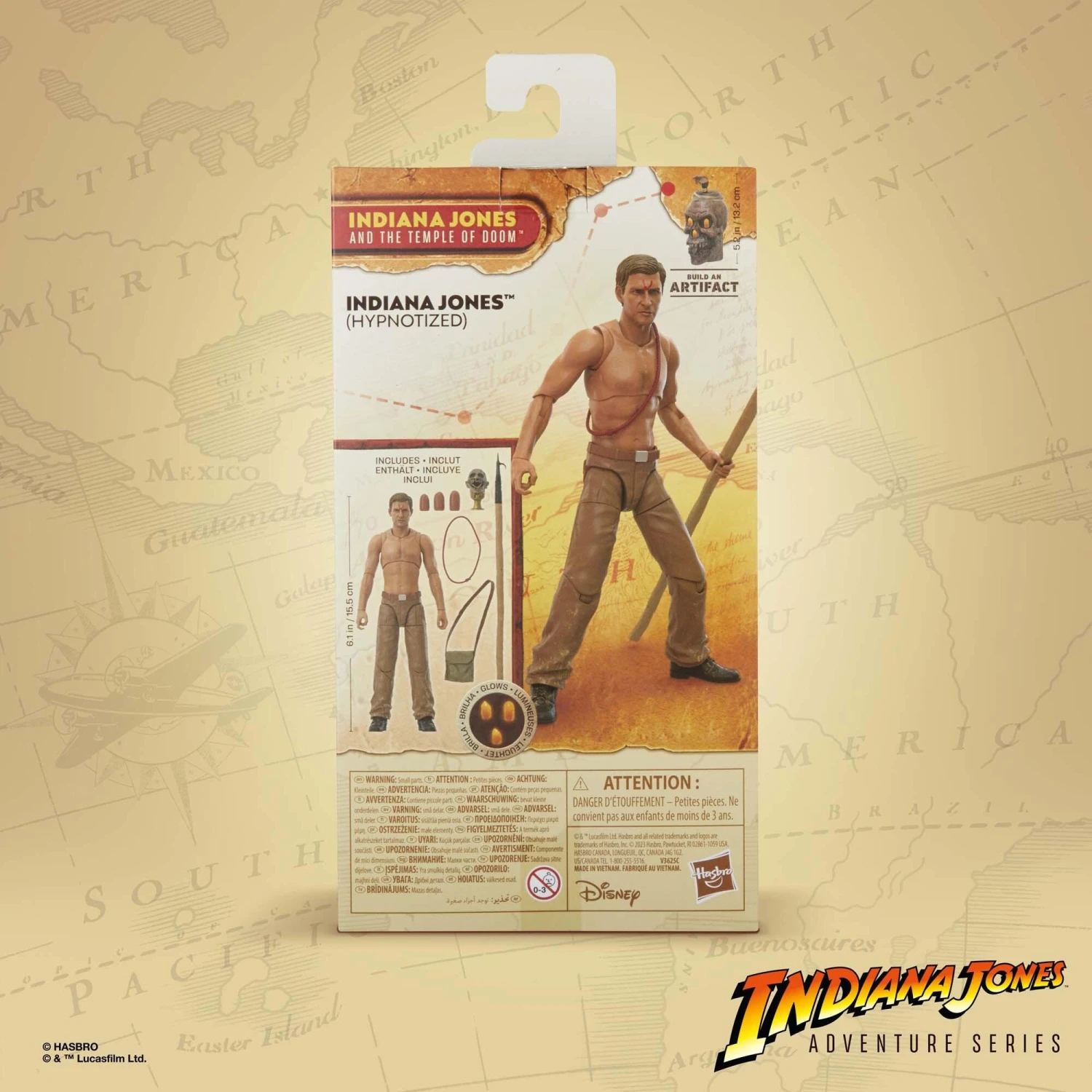 Hasbro Indiana Jones 6 Inch Action Figure Wave 2 - Indiana Jones (Hypnotized) 12 Hasbro Indiana Jones 6 Inch Action Figure Wave 2 - Indiana Jones (Hypnotized) - Image 10
