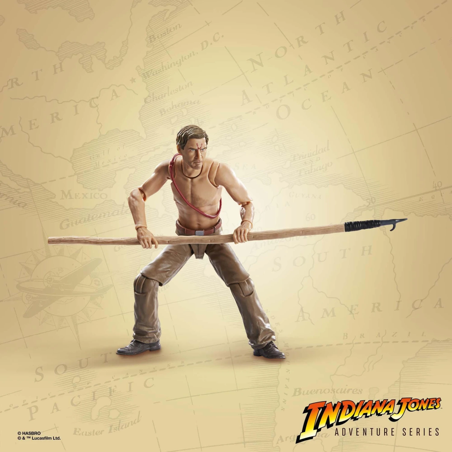 Hasbro Indiana Jones 6 Inch Action Figure Wave 2 - Indiana Jones (Hypnotized) 5 Hasbro Indiana Jones 6 Inch Action Figure Wave 2 - Indiana Jones (Hypnotized) - Image 3