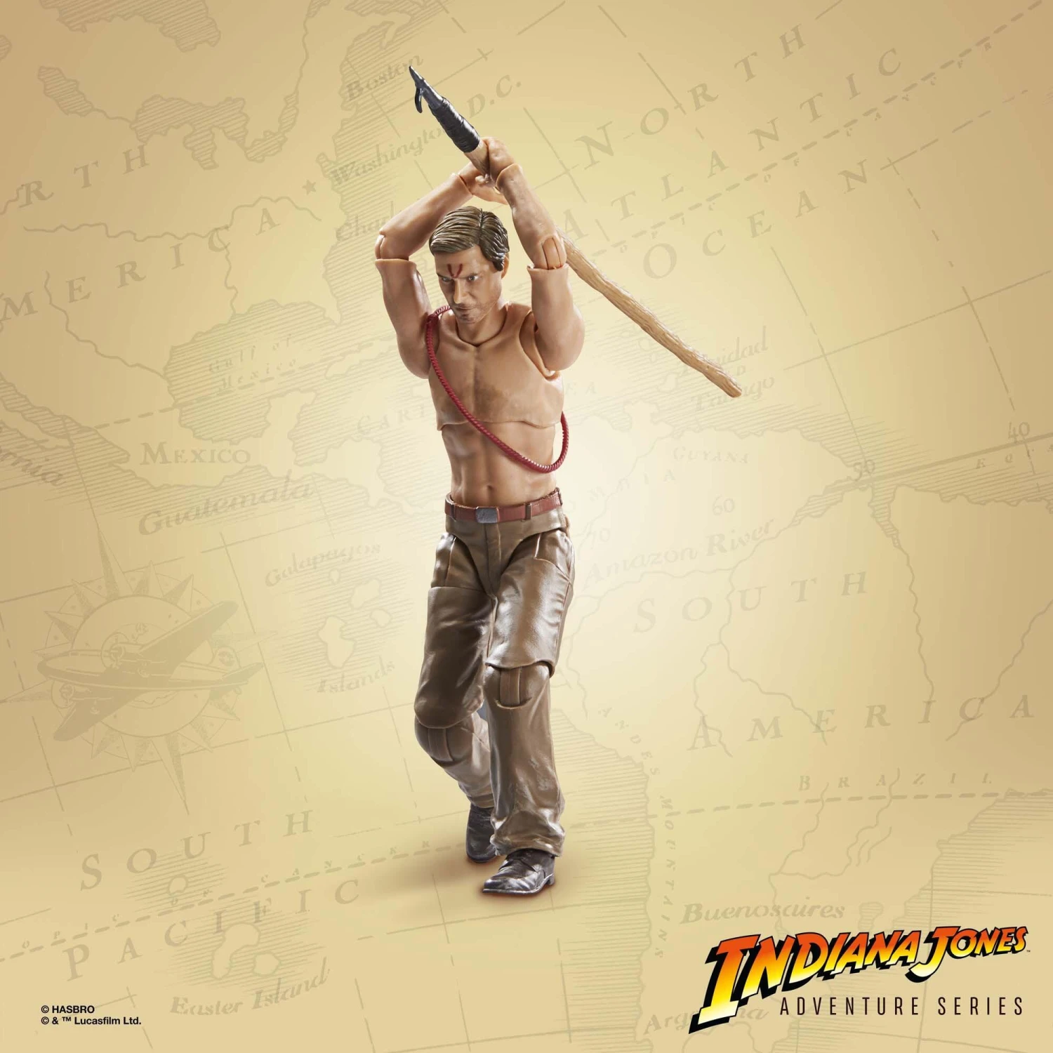 Hasbro Indiana Jones 6 Inch Action Figure Wave 2 - Indiana Jones (Hypnotized) 6 Hasbro Indiana Jones 6 Inch Action Figure Wave 2 - Indiana Jones (Hypnotized) - Image 4