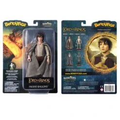 Noble Collection Lord Of The Rings Bendyfigs Action Figure - Frodo Baggins -Hasbro Store frodo nn2817 w pack 600x600 1
