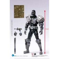 HIYA Toys Judge Dredd 1:18 Scale Action Figures - Judge Dredd (Black And White) -Hasbro Store hemj0200 4 800x800 1