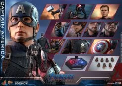 Captain America - Marvel Hot Toys Collectibles 1/6 Scale Action Figure -Hasbro Store ht904685 6