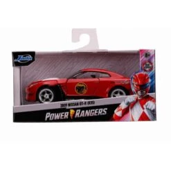 Jada Toys Power Rangers - 2009 Nissan GT-R Red Ranger Hollywood Rides 1:32 Scale Die Cast Vehicle