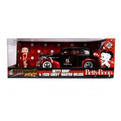 Jada Toys Betty Boop - 1939 Chevy Master Deluxe With Betty Boop Figure Hollywood Rides 1:24 Scale Die Cast Vehicle