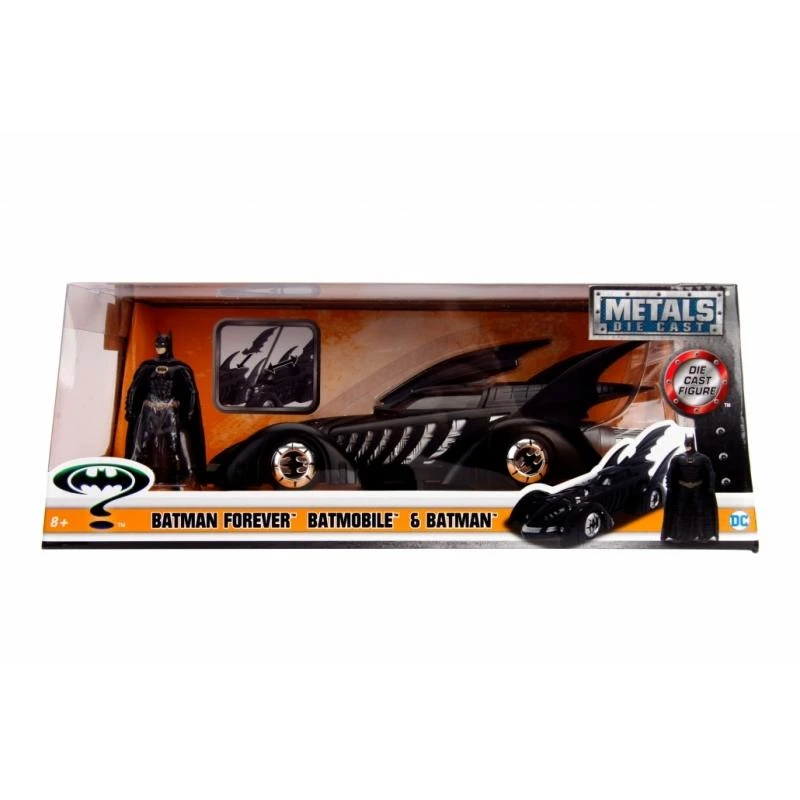 Jada Toys Batman Forever - Batmobile With Batman Figure Hollywood Rides 1:24 Scale Die Cast Vehicle 3 Jada Toys Batman Forever - Batmobile With Batman Figure Hollywood Rides 1:24 Scale Die Cast Vehicle