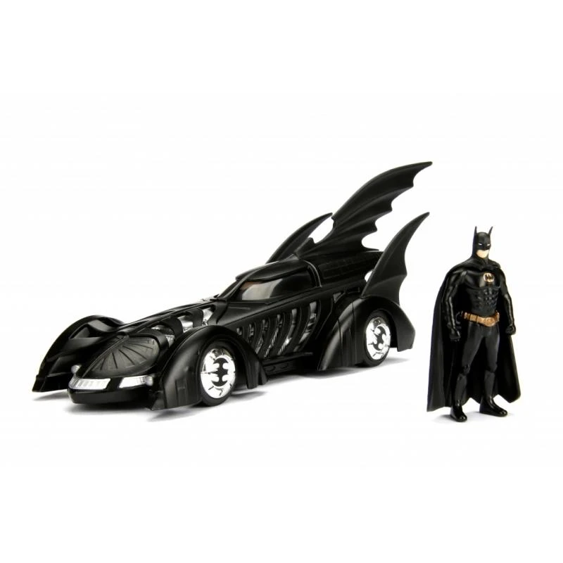 Jada Toys Batman Forever - Batmobile With Batman Figure Hollywood Rides 1:24 Scale Die Cast Vehicle 4 Jada Toys Batman Forever - Batmobile With Batman Figure Hollywood Rides 1:24 Scale Die Cast Vehicle - Image 2