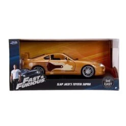Jada Toys Fast & Furious - Slap Jack's 1993 Toyota Supra Turbo MKIV (Gold) Hollywood Rides 1:24 Scale Die Cast Vehicle