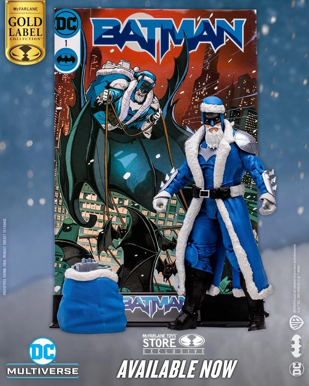 McFarlane *PRE-ORDER DC Multiverse 7 Inch Action Figure - Batman Santa (Blue Variant) (Gold Label) 6 McFarlane *PRE-ORDER DC Multiverse 7 Inch Action Figure - Batman Santa (Blue Variant) (Gold Label) - Image 5
