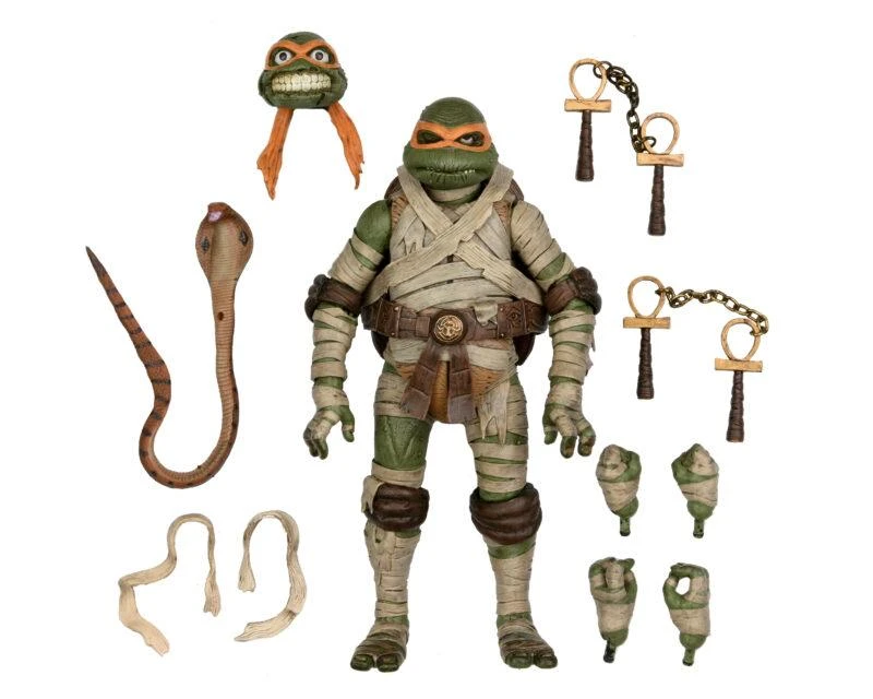 NECA *PRE-ORDER Universal Monsters X Teenage Mutant Ninja Turtles - Michelangelo (The Mummy) 3 NECA *PRE-ORDER Universal Monsters X Teenage Mutant Ninja Turtles - Michelangelo (The Mummy)
