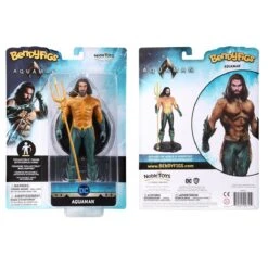 Noble Collection Aquaman Bendyfigs Action Figure - Aquaman -Hasbro Store nn3252 b w
