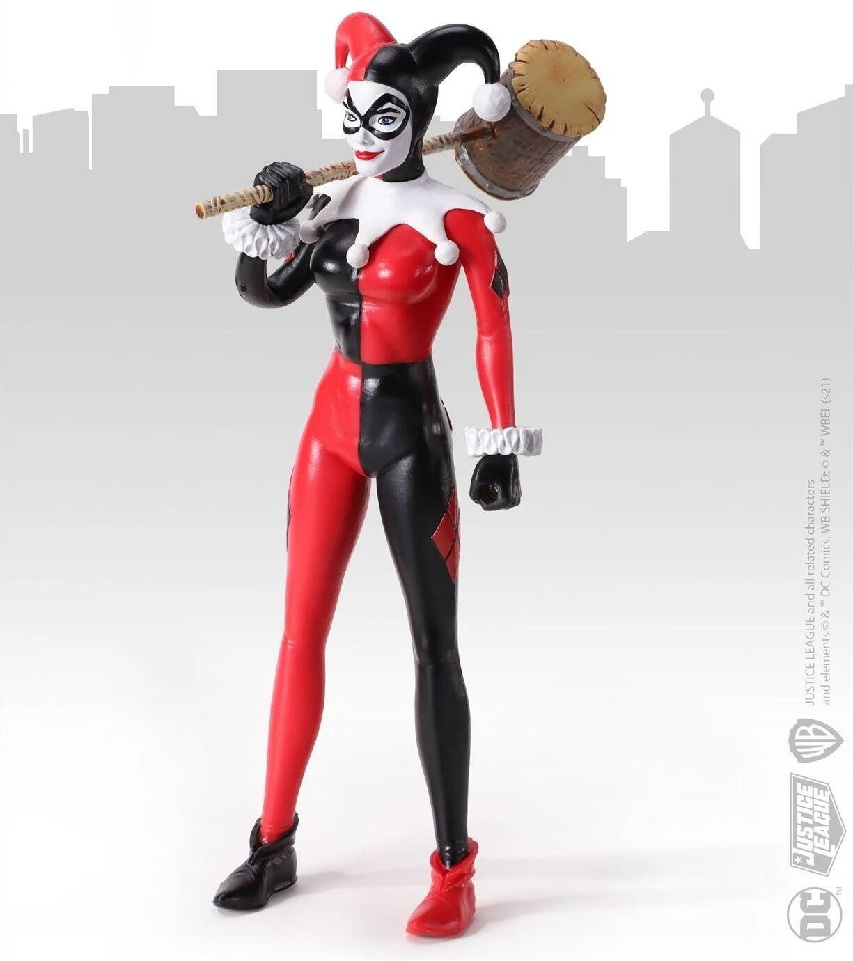 Noble Collection DC Bendyfigs Action Figure - Harley Quinn Jester 3 Noble Collection DC Bendyfigs Action Figure - Harley Quinn Jester