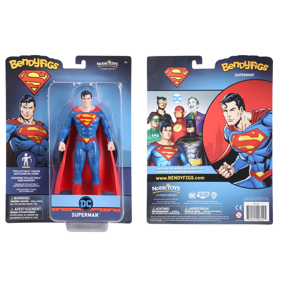 Noble Collection DC Bendyfigs Action Figure - Superman 5 Noble Collection DC Bendyfigs Action Figure - Superman - Image 3