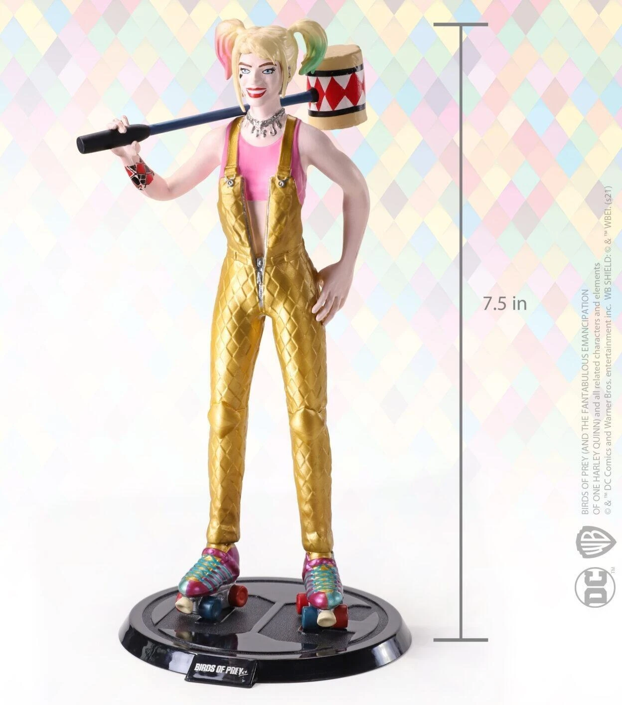 Noble Collection DC Bendyfigs Action Figure - Harley Quinn (Birds Of Prey) 3 Noble Collection DC Bendyfigs Action Figure - Harley Quinn (Birds Of Prey)
