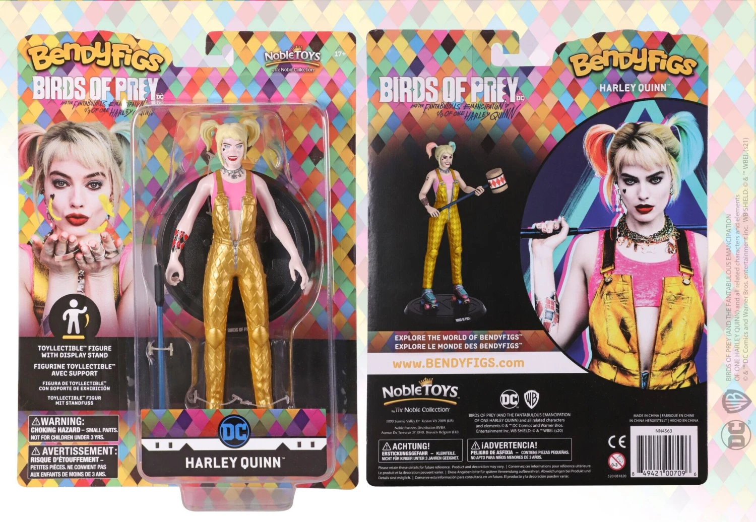 Noble Collection DC Bendyfigs Action Figure - Harley Quinn (Birds Of Prey) 4 Noble Collection DC Bendyfigs Action Figure - Harley Quinn (Birds Of Prey) - Image 2