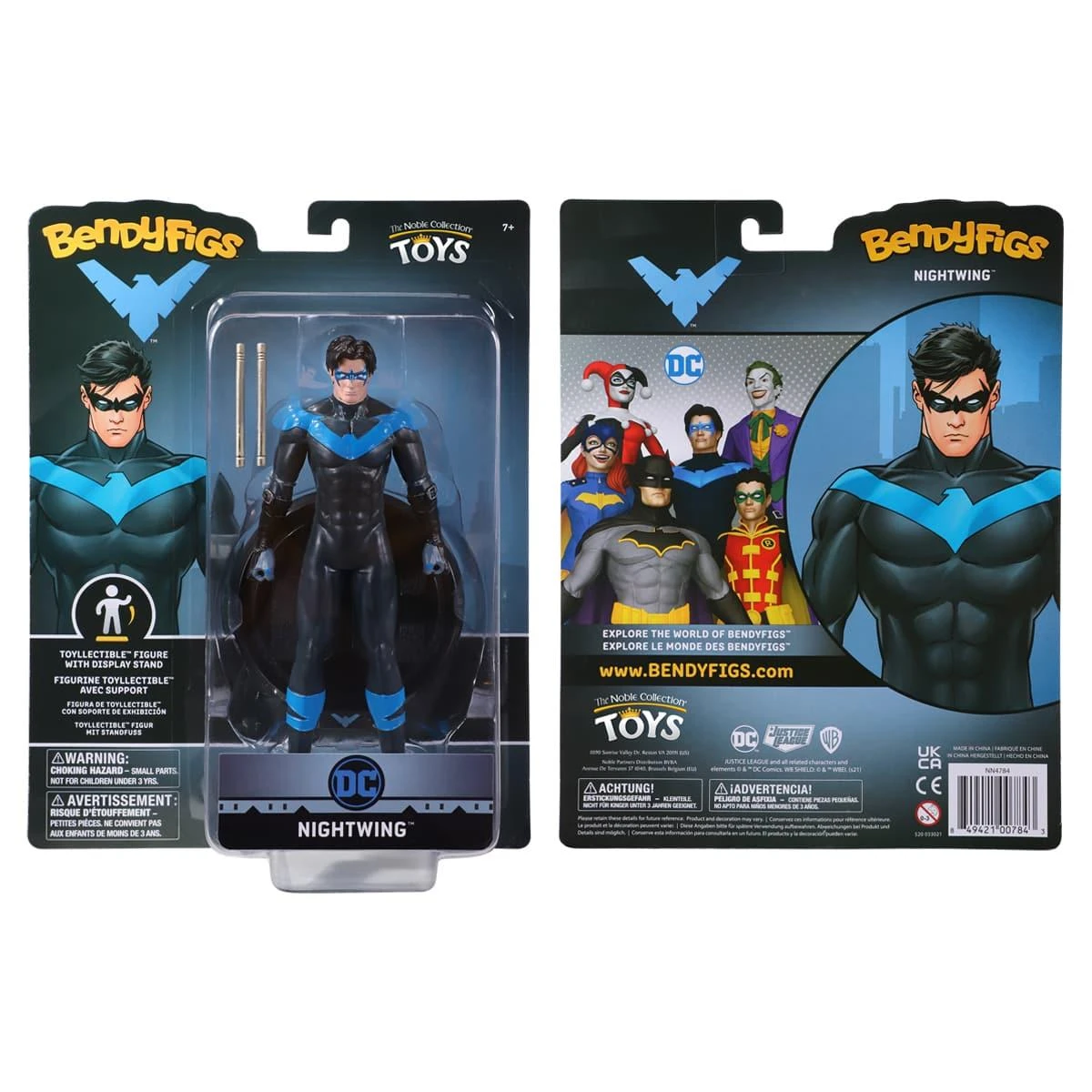 Noble Collection DC Bendyfigs Action Figure - Nightwing 5 Noble Collection DC Bendyfigs Action Figure - Nightwing - Image 3