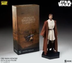 Obi-Wan Kenobi - Star Wars: The Clone Wars Sideshow Collectibles 1/6 Scale Action Figure -Hasbro Store obi wan kenobi star wars gallery 62d5a5a075d80