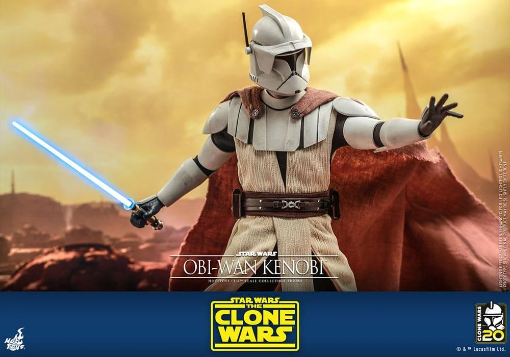 *PRE-ORDER Obi-Wan Kenobi (Clone Wars) - Star Wars: The Clone Wars Hot Toys Collectibles 1/6 Scale Action Figure 11 *PRE-ORDER Obi-Wan Kenobi (Clone Wars) - Star Wars: The Clone Wars Hot Toys Collectibles 1/6 Scale Action Figure - Image 9