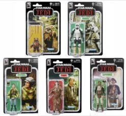 Hasbro Star Wars Black Series ROTJ 40th Anniversary 6 Inch Action Figure Wave 1 - Set Of 5