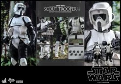 Imperial Scout Trooper (Return Of The Jedi) - Star Wars Hot Toys Collectibles 1/6 Scale Action Figure -Hasbro Store scout trooper star wars gallery 6125268f42354