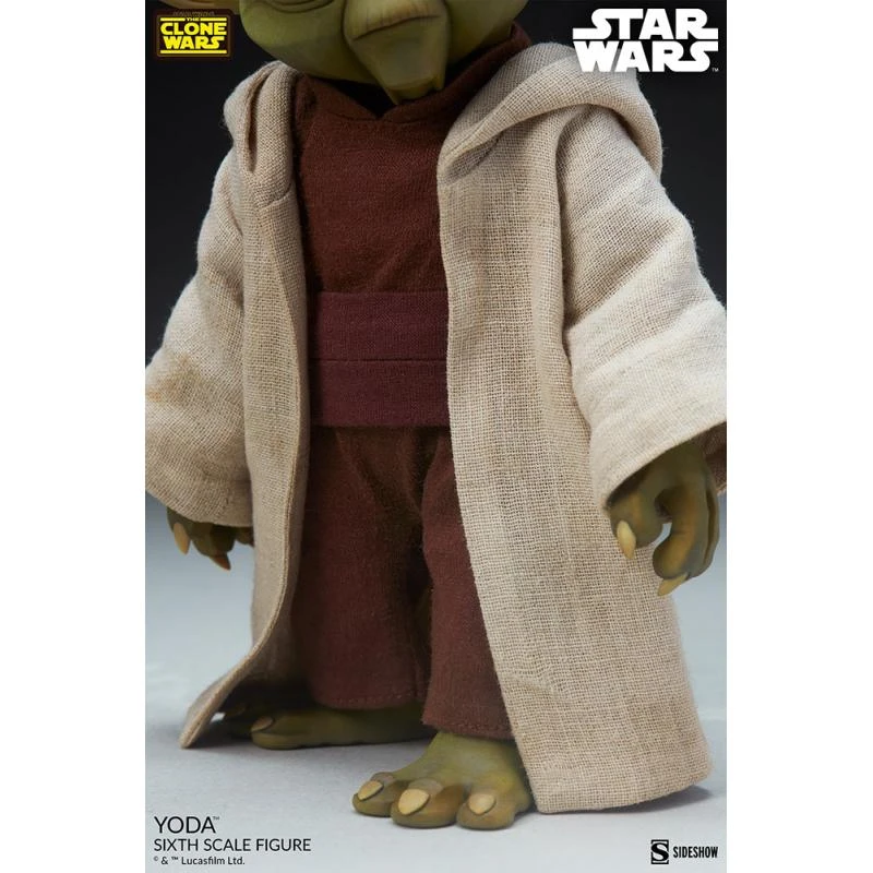 Yoda (Clone Wars) - Star Wars Sideshow Collectibles 1/6 Scale Action Figure 7 Yoda (Clone Wars) - Star Wars Sideshow Collectibles 1/6 Scale Action Figure - Image 5