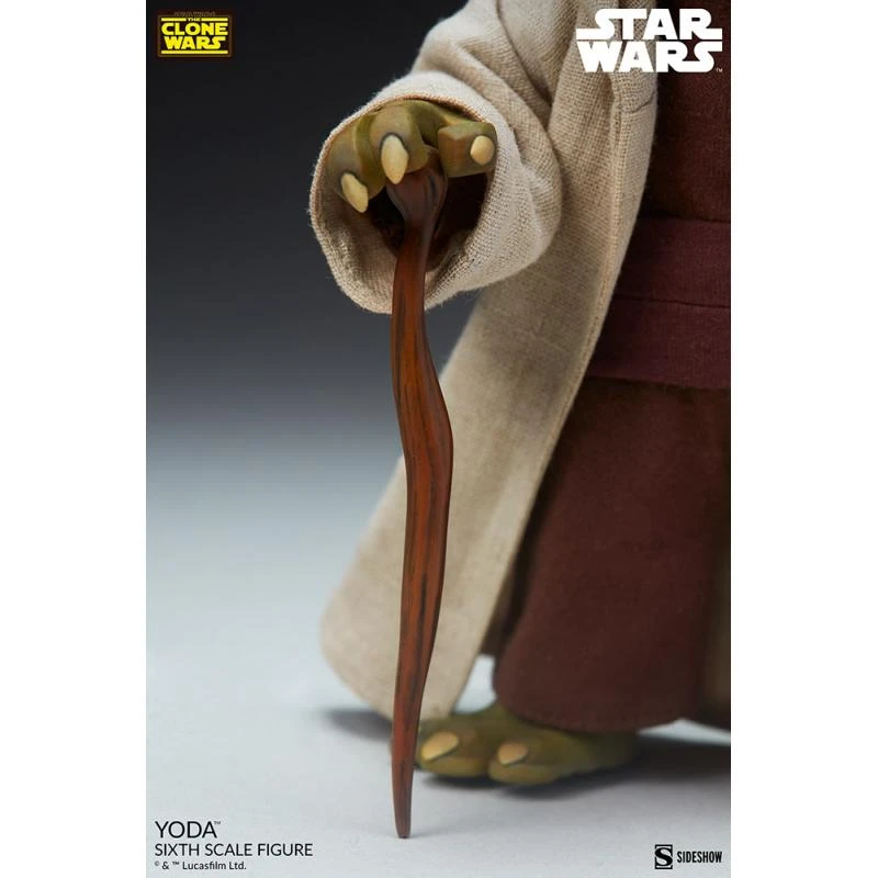 Yoda (Clone Wars) - Star Wars Sideshow Collectibles 1/6 Scale Action Figure 6 Yoda (Clone Wars) - Star Wars Sideshow Collectibles 1/6 Scale Action Figure - Image 4