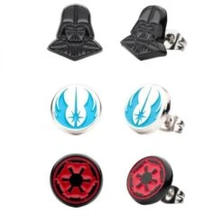 STAR WARS Kenobi - Darth Vader 3 Pack Stud Earring Set