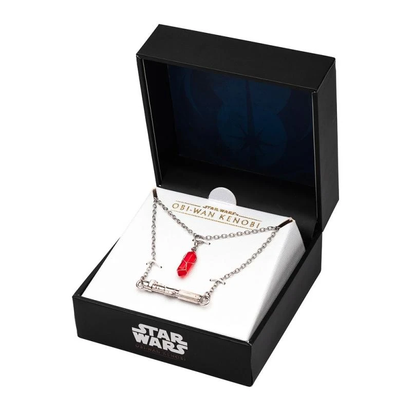 STAR WARS Kenobi - Darth Vader Lightsaber Hilt Pendant Necklace Twin Set 3 STAR WARS Kenobi - Darth Vader Lightsaber Hilt Pendant Necklace Twin Set